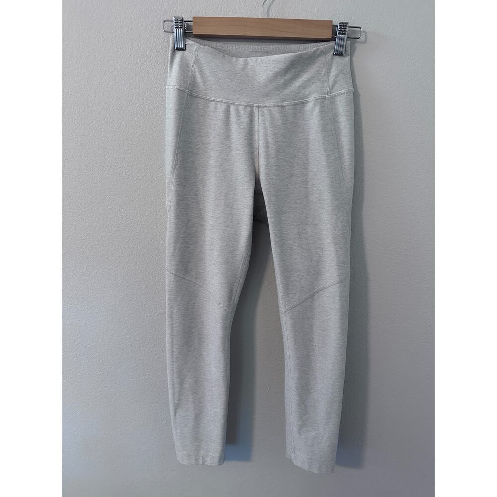 Outdoor Voices womens size small gray tan marble leggings athlete workout